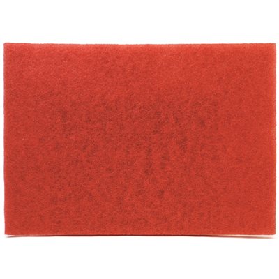 MMM59258 20" X 14" RED BUFFER FLOOR PAD 10/CS